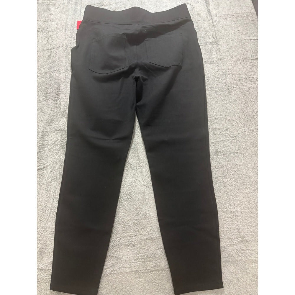 Spanx 1XT Black The Perfect Pant Slim Straight Womens Casual Cozy Plus Size