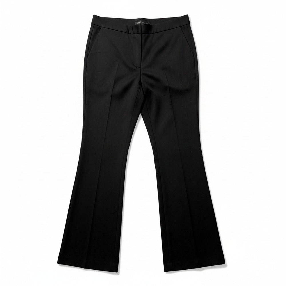 Express 14R Black Editor Flare Leg Pants Womens Casual Preppy Office Slacks