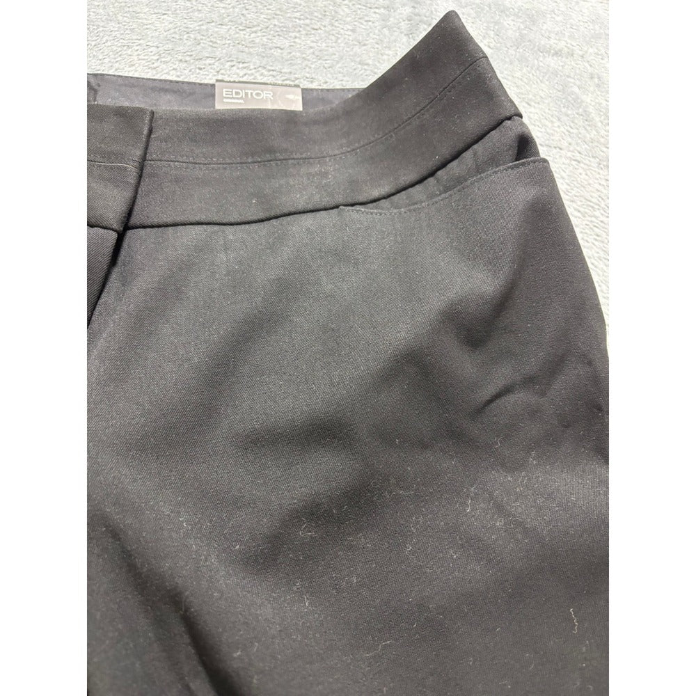 Express 14R Black Editor Flare Leg Pants Womens Casual Preppy Office Slacks