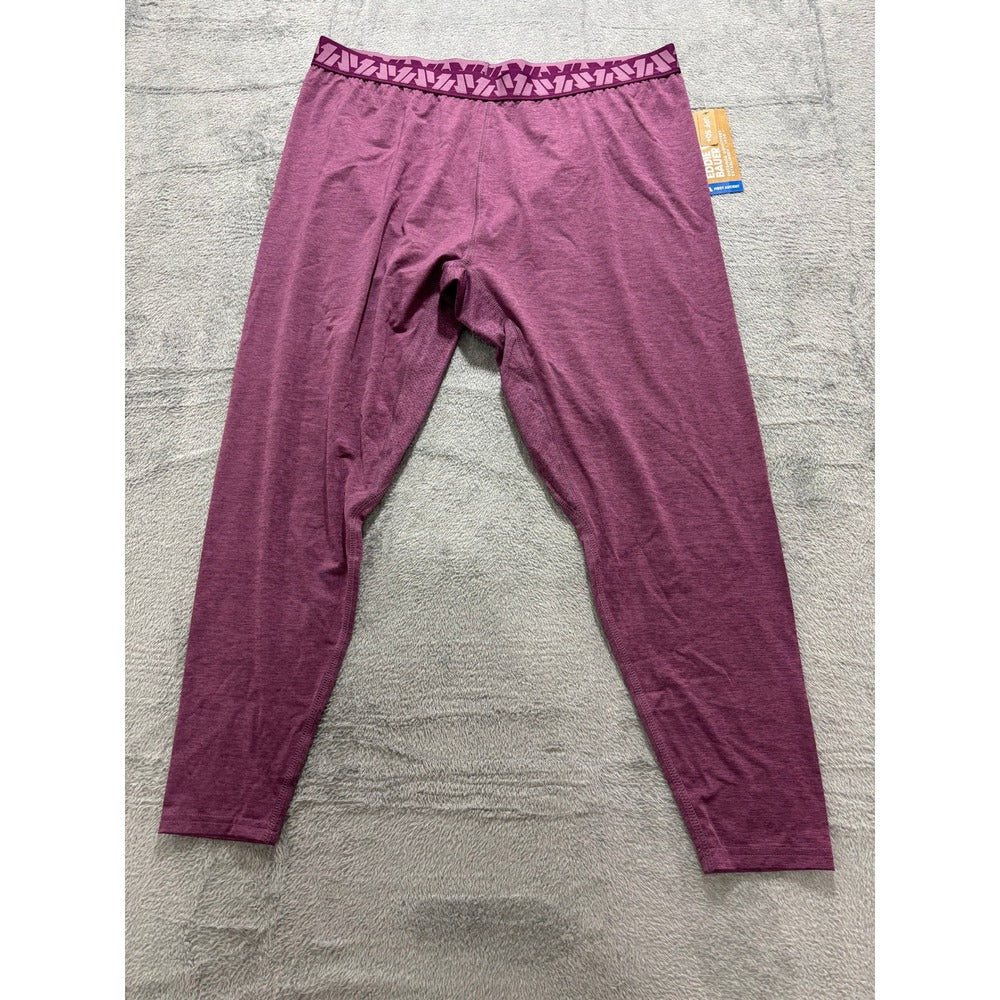 Eddie Bauer XL Purple First Ascent Resolution Baselayer Leggings Womens NWT