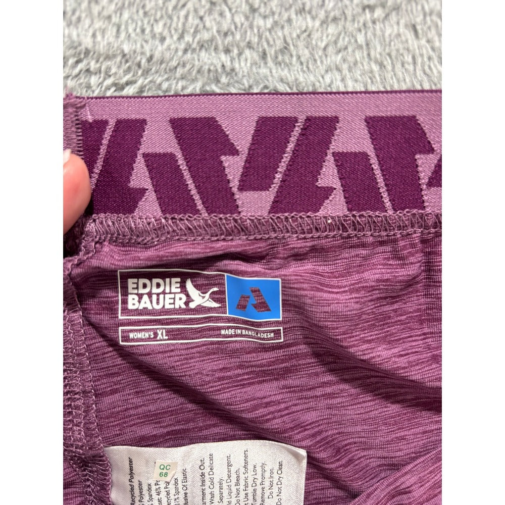 Eddie Bauer XL Purple First Ascent Resolution Baselayer Leggings Womens NWT