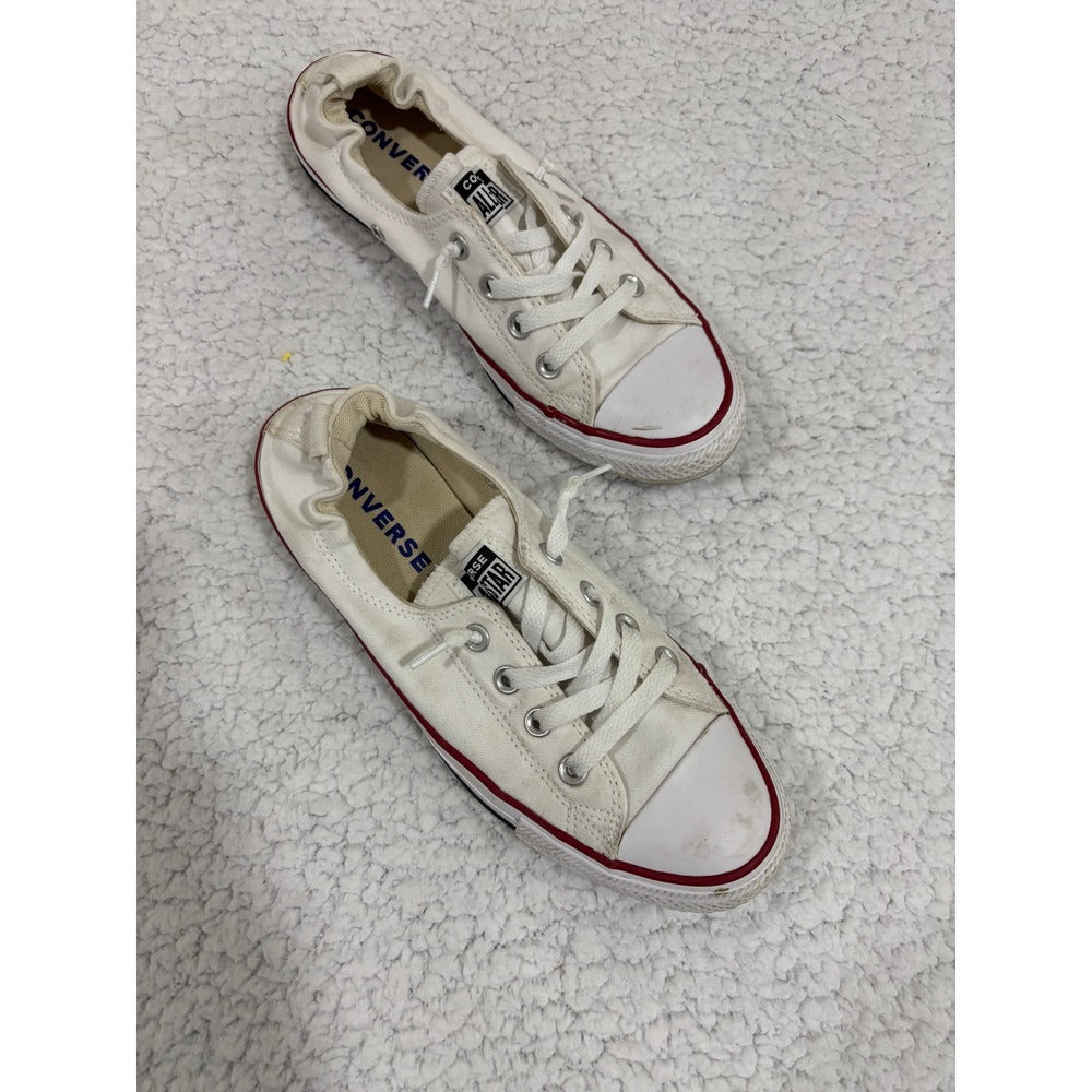 Converse Chuck Taylor All Star Shoreline Womens 9 White Canvas Slip On 537084F