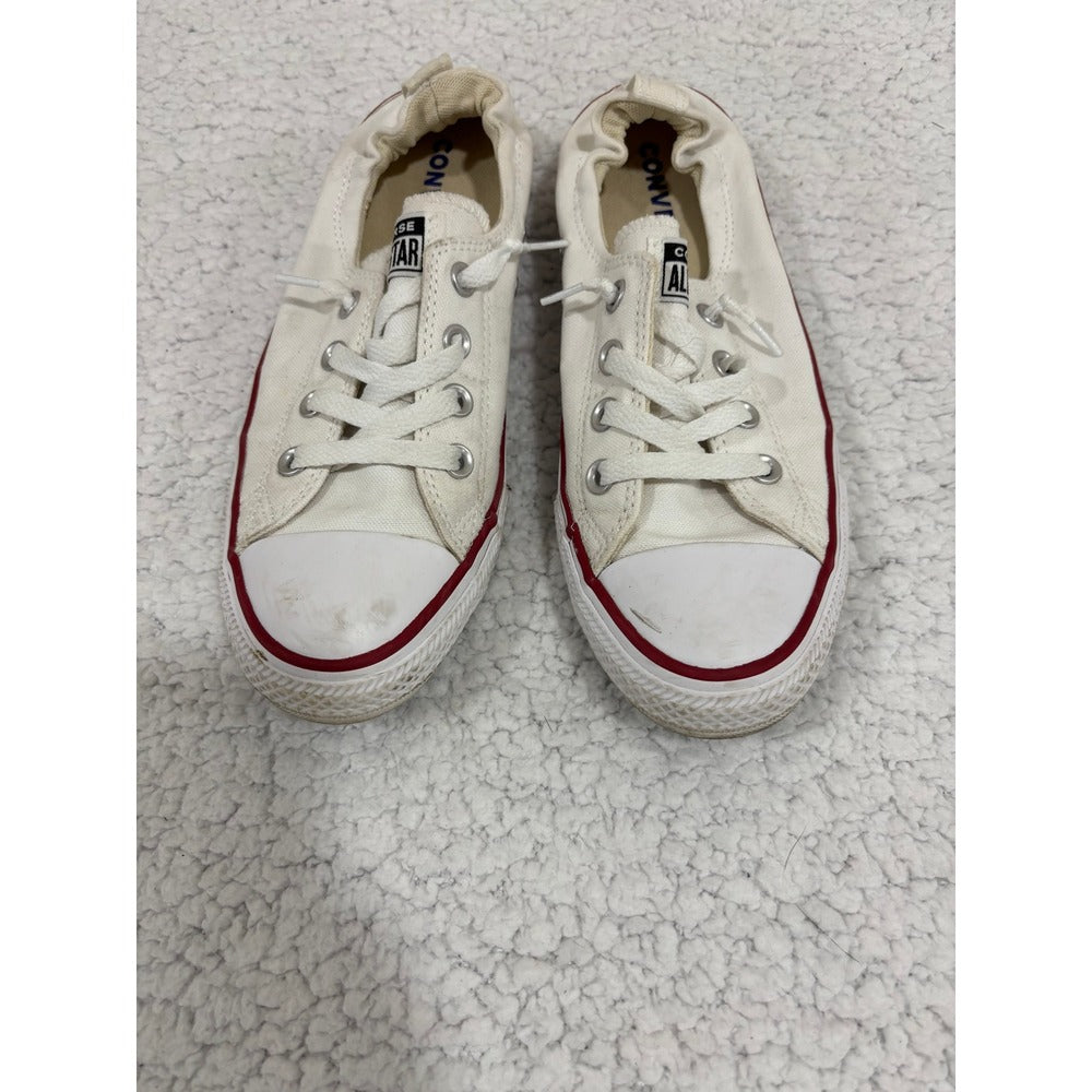 Converse Chuck Taylor All Star Shoreline Womens 9 White Canvas Slip On 537084F
