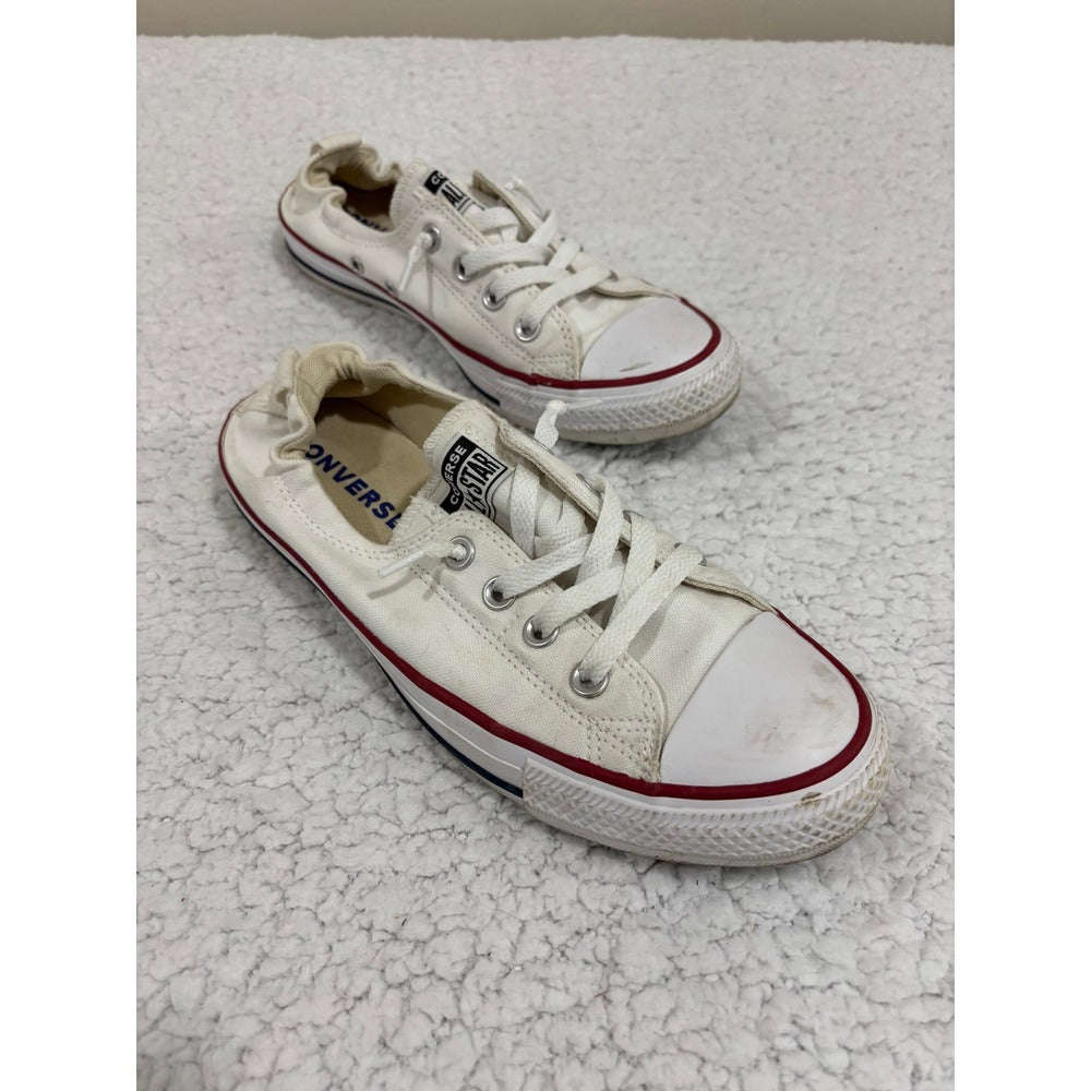 Converse Chuck Taylor All Star Shoreline Womens 9 White Canvas Slip On 537084F