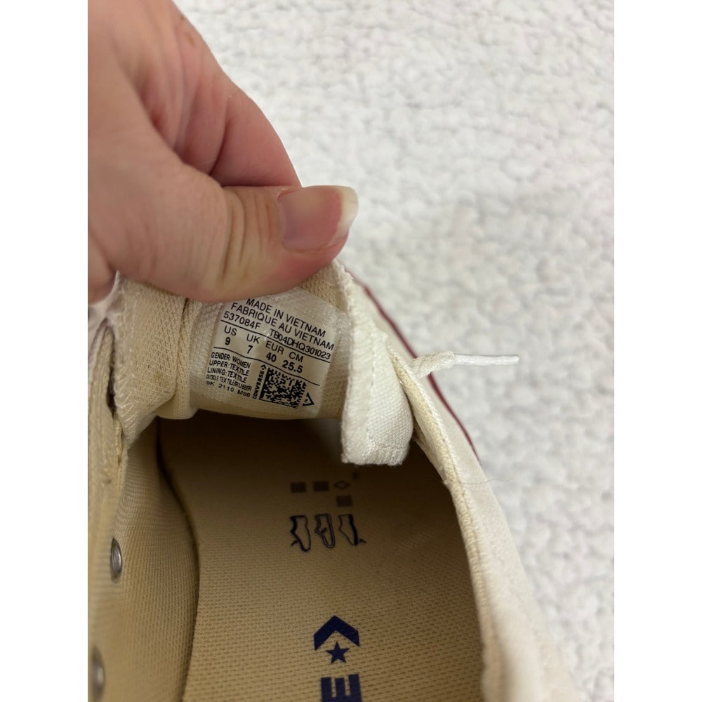 Converse Chuck Taylor All Star Shoreline Womens 9 White Canvas Slip On 537084F