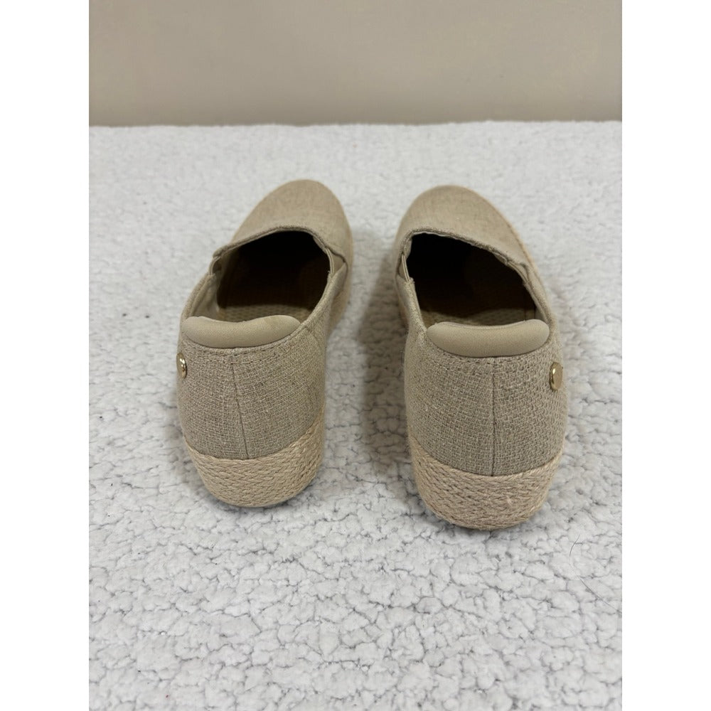 Skechers Martha Stewart BOBS Sesame Womens 9 Natural Linen Espadrille Slip On