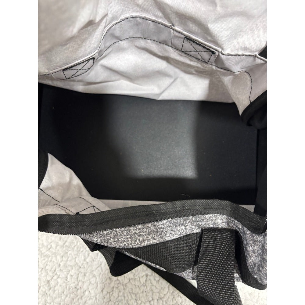 adidas Diablo Small Duffel Gym Bag Onix Gray Jersey Black 18in Shoulder Strap