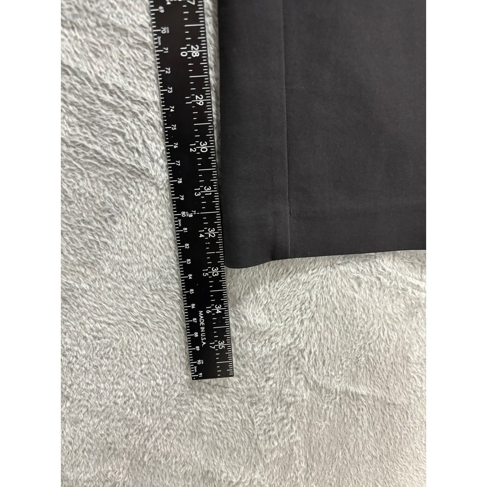 Chicos 2 US 12 Womens Black Straight Leg Pants Casual Preppy Slim Dress Slacks