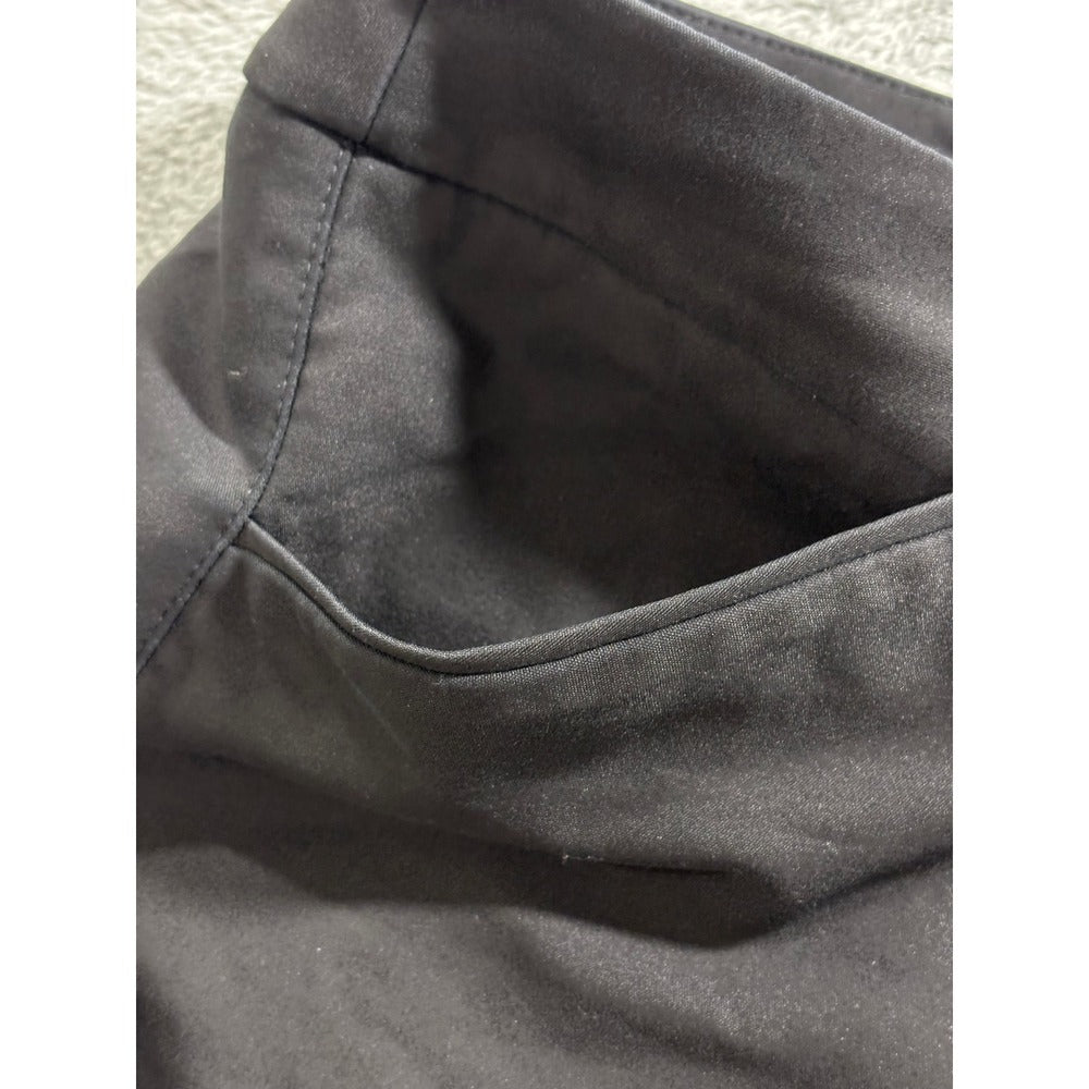 Chicos 2 US 12 Womens Black Straight Leg Pants Casual Preppy Slim Dress Slacks