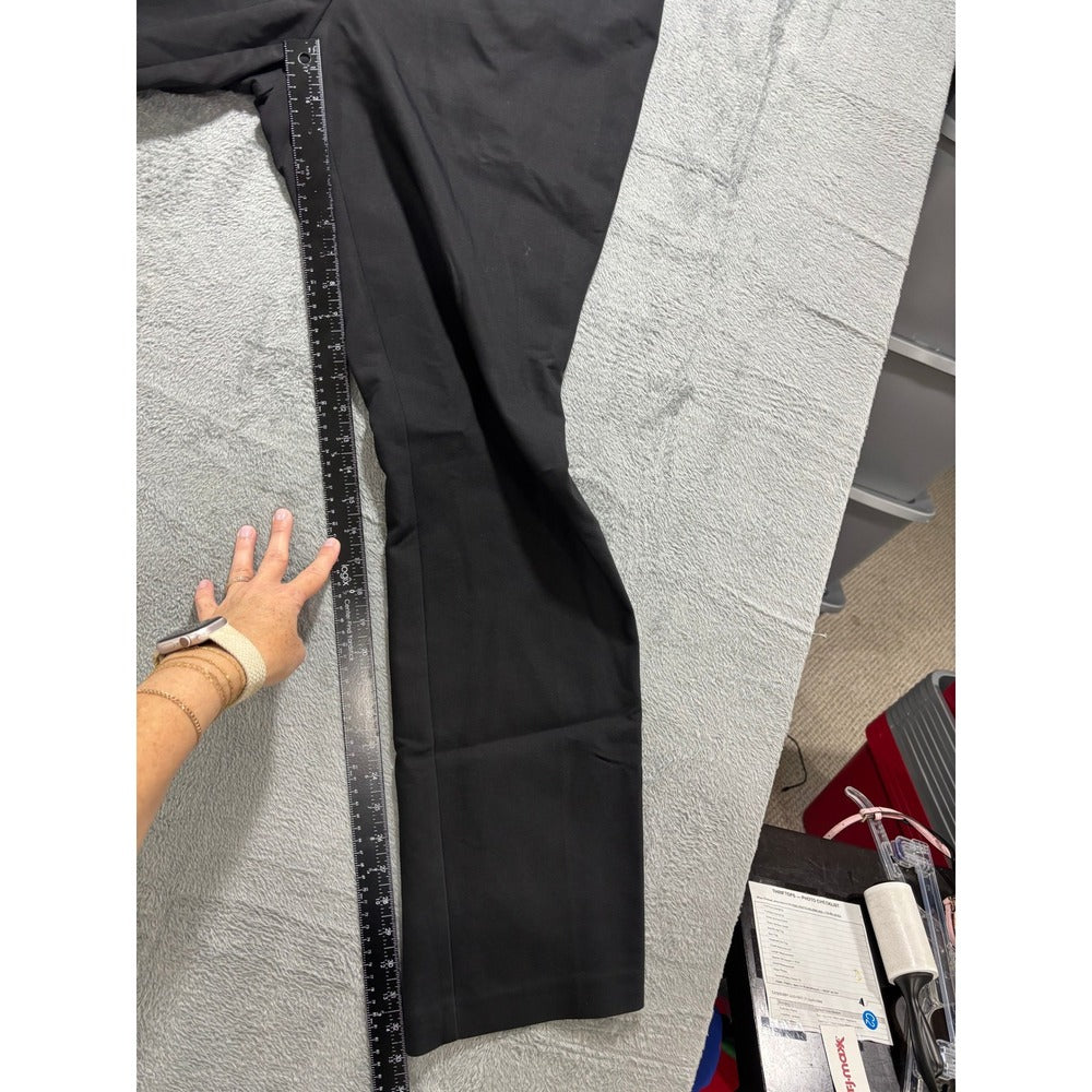 Chicos 2 US 12 Womens Black Straight Leg Pants Casual Preppy Slim Dress Slacks