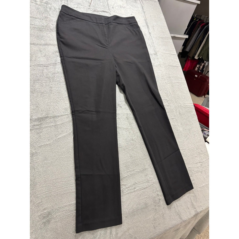 Chicos 3 Tall US 16T Womens Black So Slimming Juliet Straight Leg Pants Career