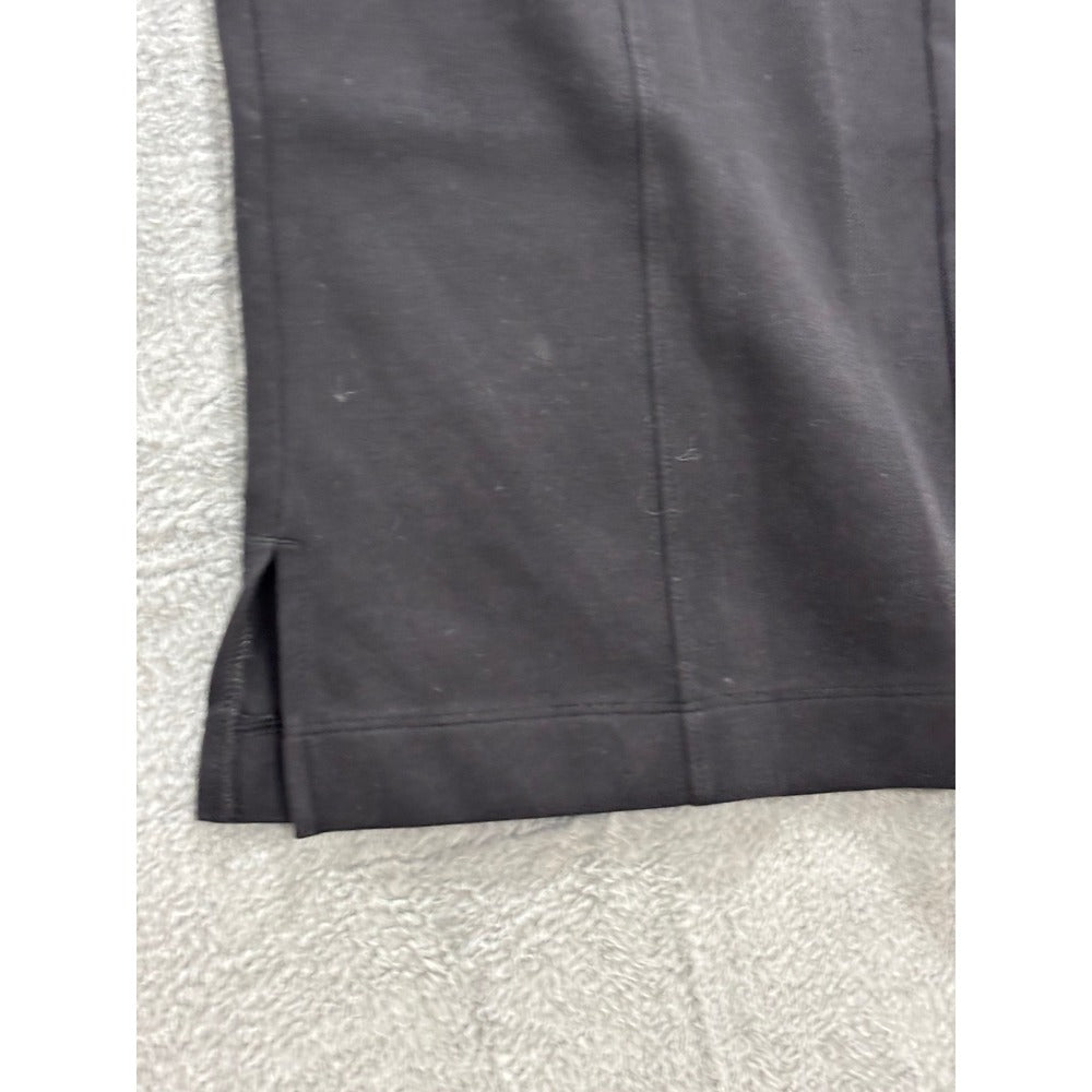 Old Navy Womens M Tall Black Dynamic Fleece Wide Leg Pants Casual Athleisure