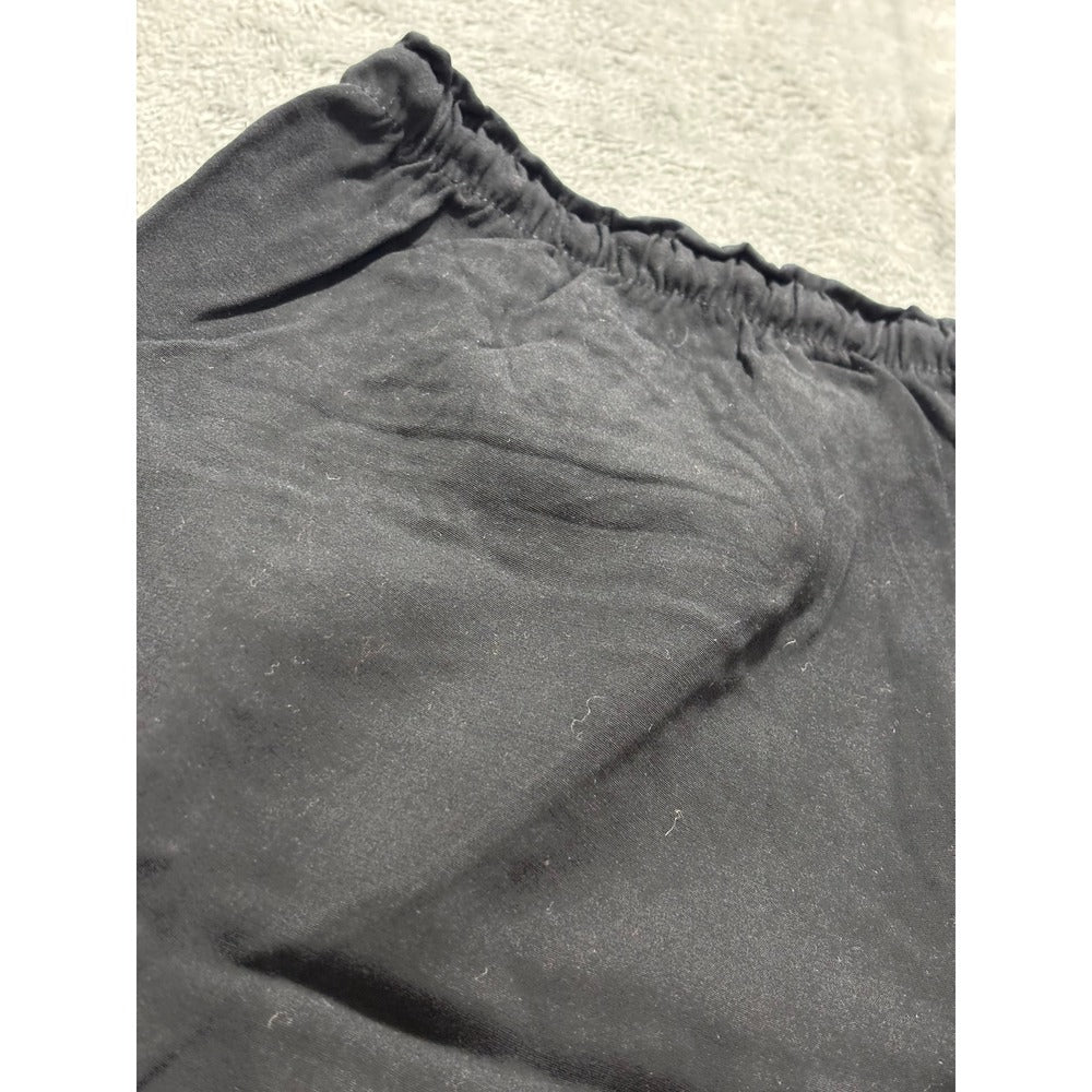 A New Day M Black Wide Leg Pants Womens Casual Cozy Rayon Trousers
