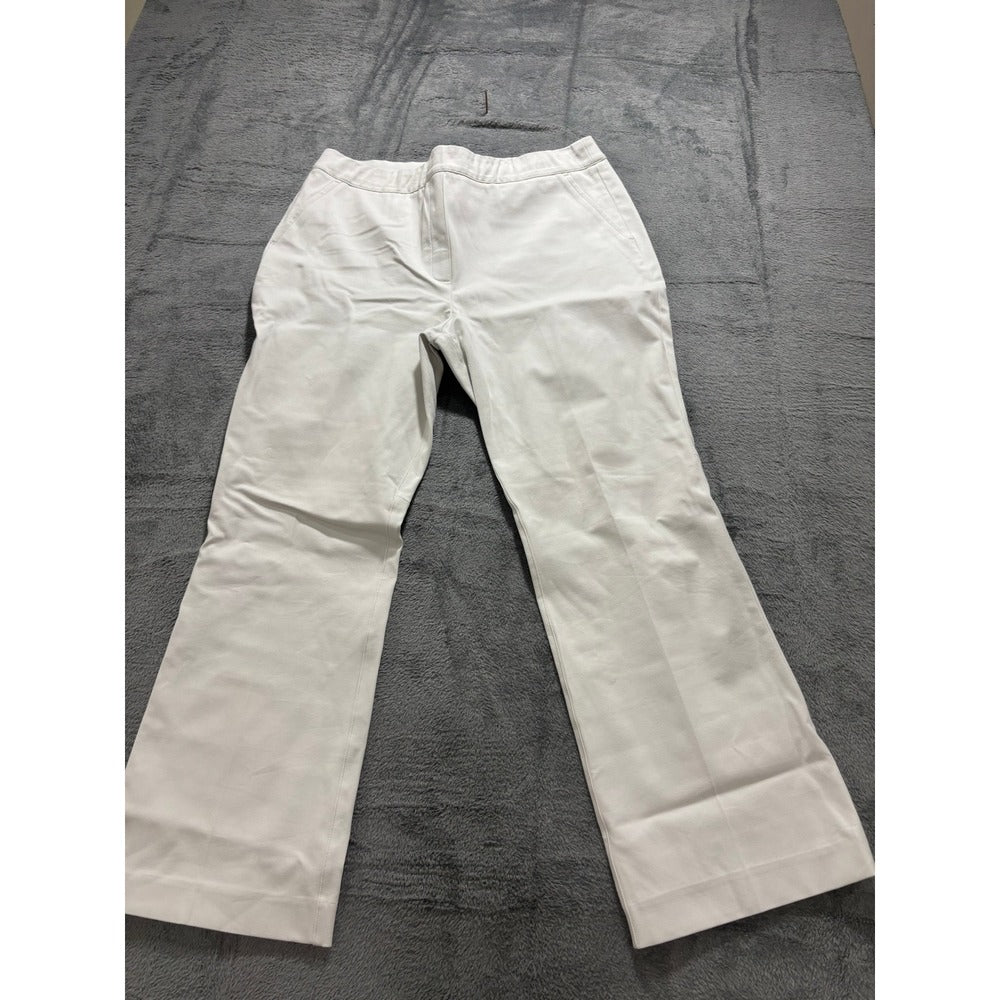 Spanx XL White Flare Pants Womens Casual Athleisure Slimming Trousers
