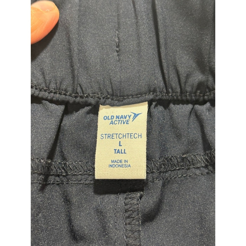 Old Navy Active L TALL Navy Blue StretchTech Joggers Womens Athleisure Casual