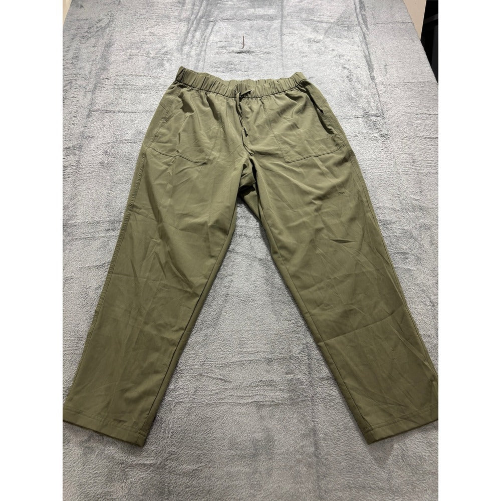 Old Navy Active L Tall Green StretchTech Womens Jogger Pants Athleisure Casual