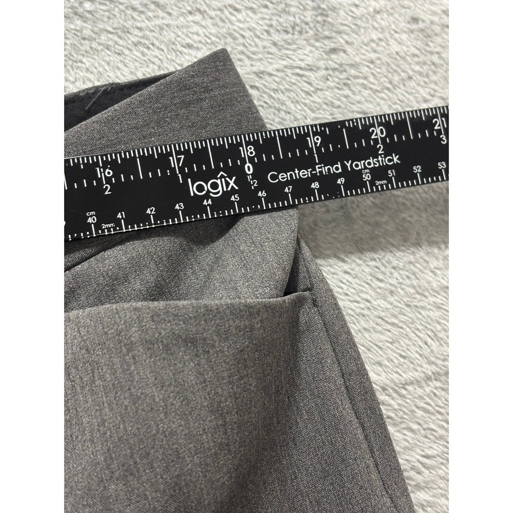Express 14R Gray Editor Flare Leg Low Rise Pants Womens Professional Vintage