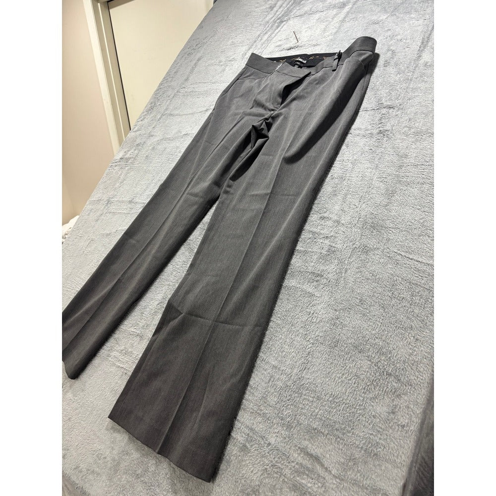 Express 14R Gray Editor Flare Leg Low Rise Pants Womens Professional Vintage