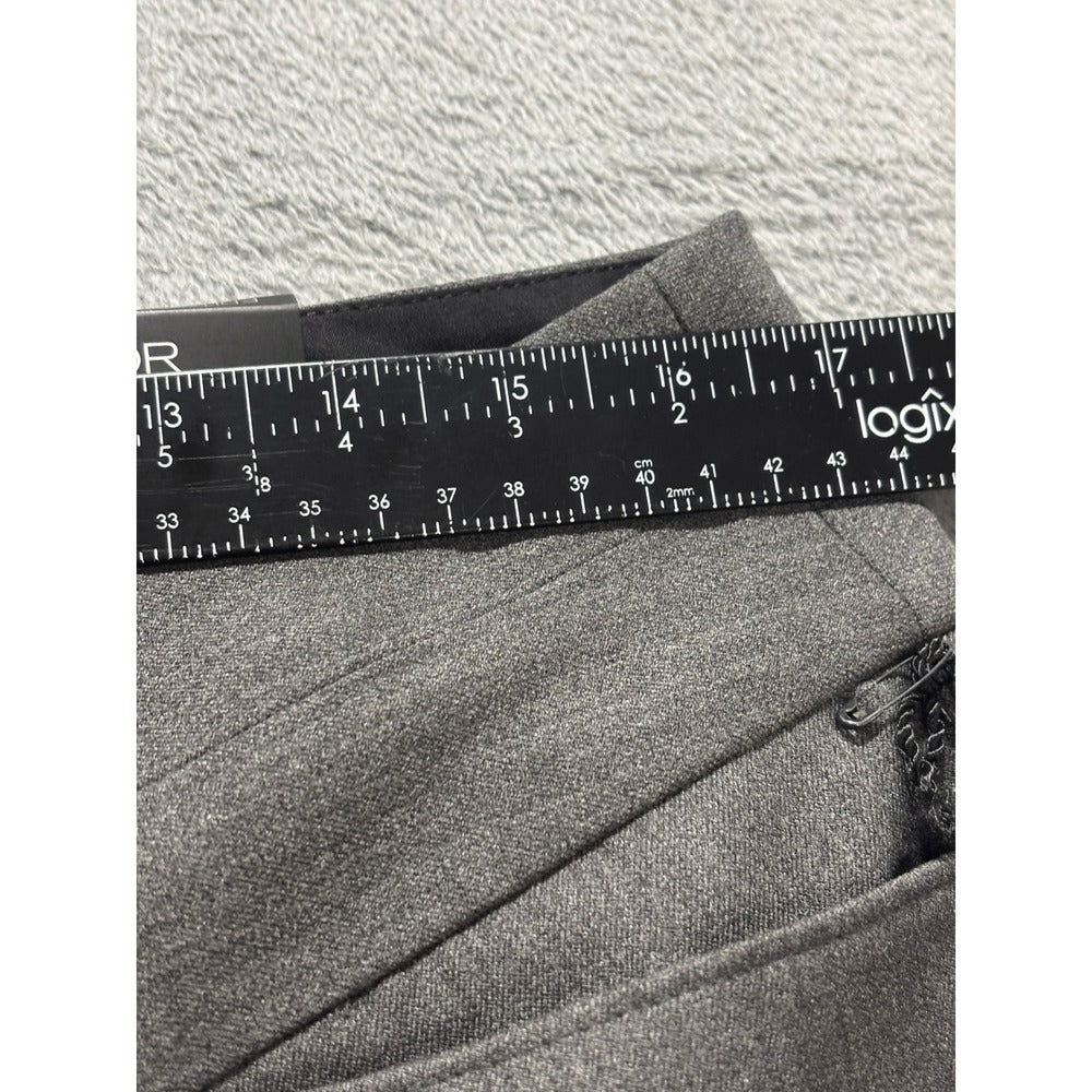Express 14R Gray Editor Wide Waistband Flare Leg Pants Womens Trousers NWT