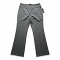Express 14R Gray Editor Wide Waistband Flare Leg Pants Womens Trousers NWT