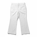 Spanx Womens 1X White Wide Leg Crop Pants Casual Preppy Stretch Trousers