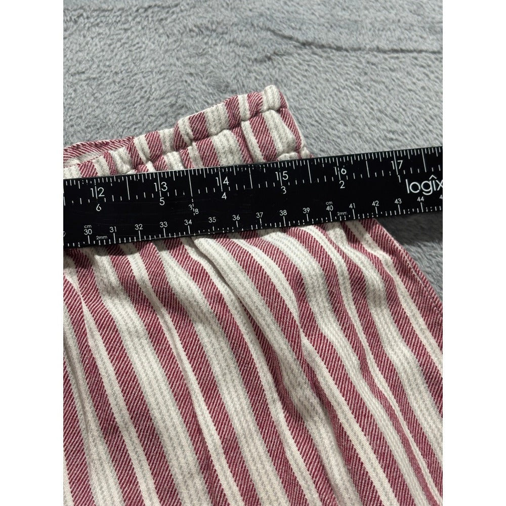 Eddie Bauer L Red Striped Womens Pajama Pants Casual Cozy Loungewear