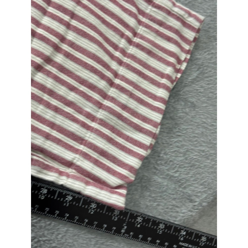 Eddie Bauer L Red Striped Womens Pajama Pants Casual Cozy Loungewear