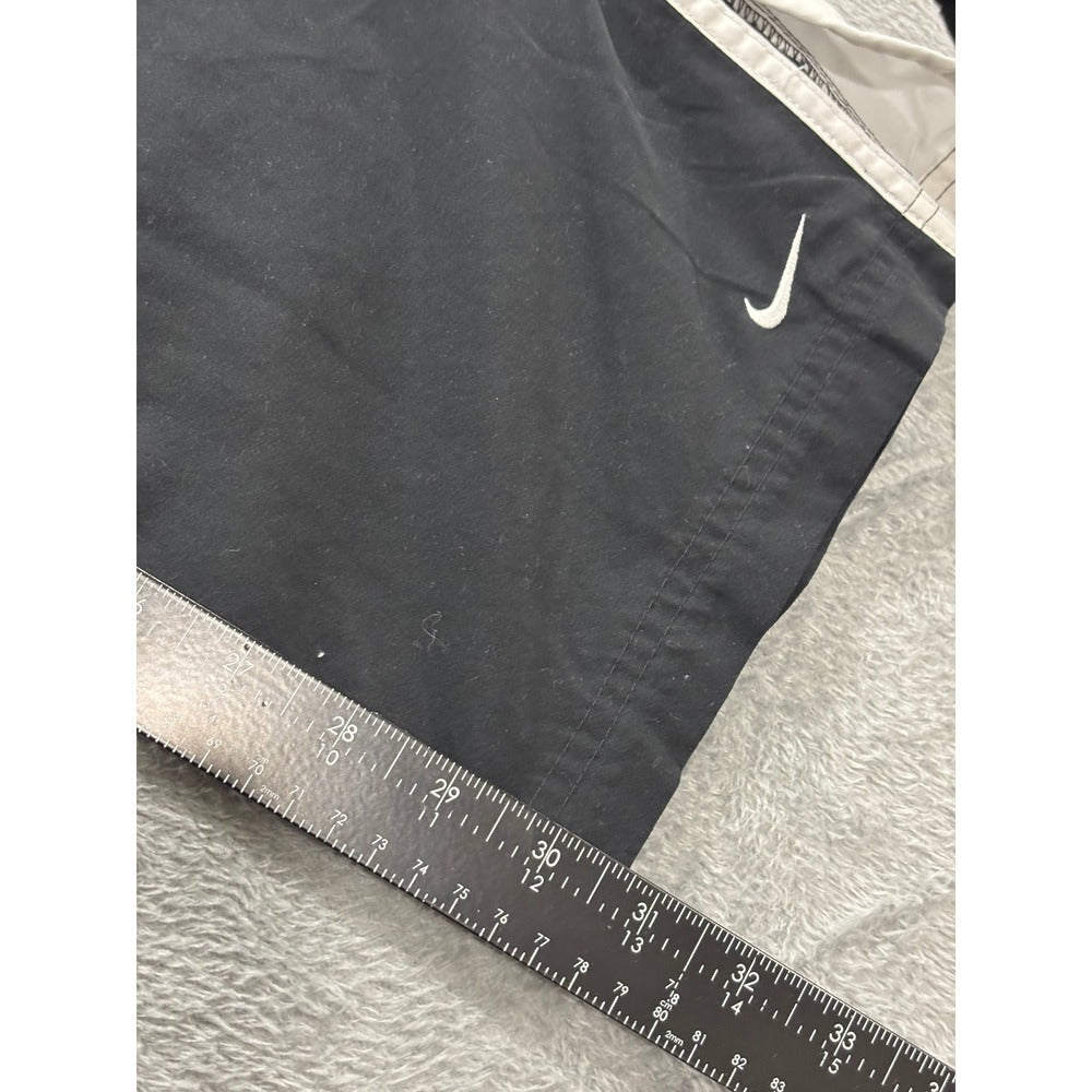 Nike XL Black White Track Pants Womens Athleisure Vintage Relaxed Fit