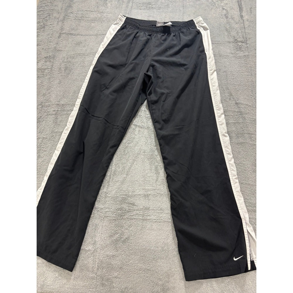 Nike XL Black White Track Pants Womens Athleisure Vintage Relaxed Fit