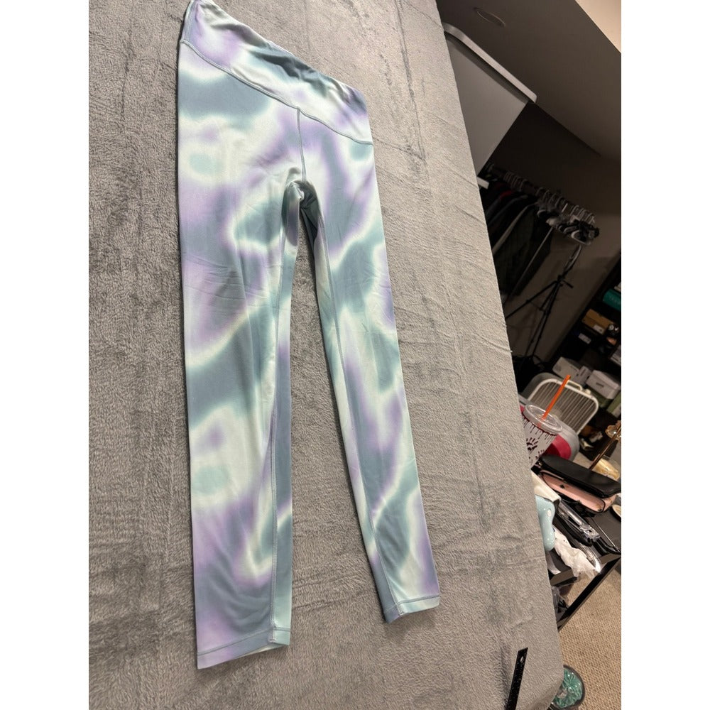 Athleta Girl XXL/16 Blue Purple Tie Dye Ultra High Rise Chit Chat 7/8 Tight