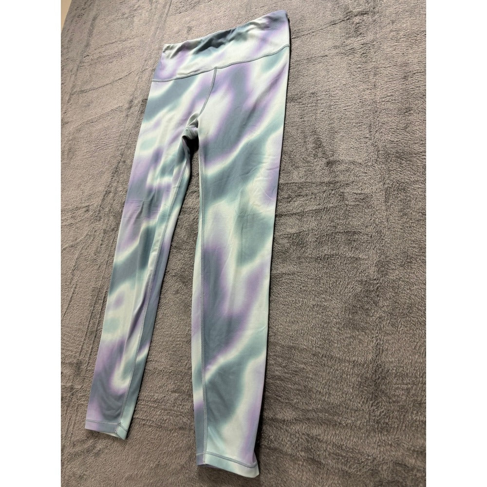 Athleta Girl XXL/16 Blue Purple Tie Dye Ultra High Rise Chit Chat 7/8 Tight