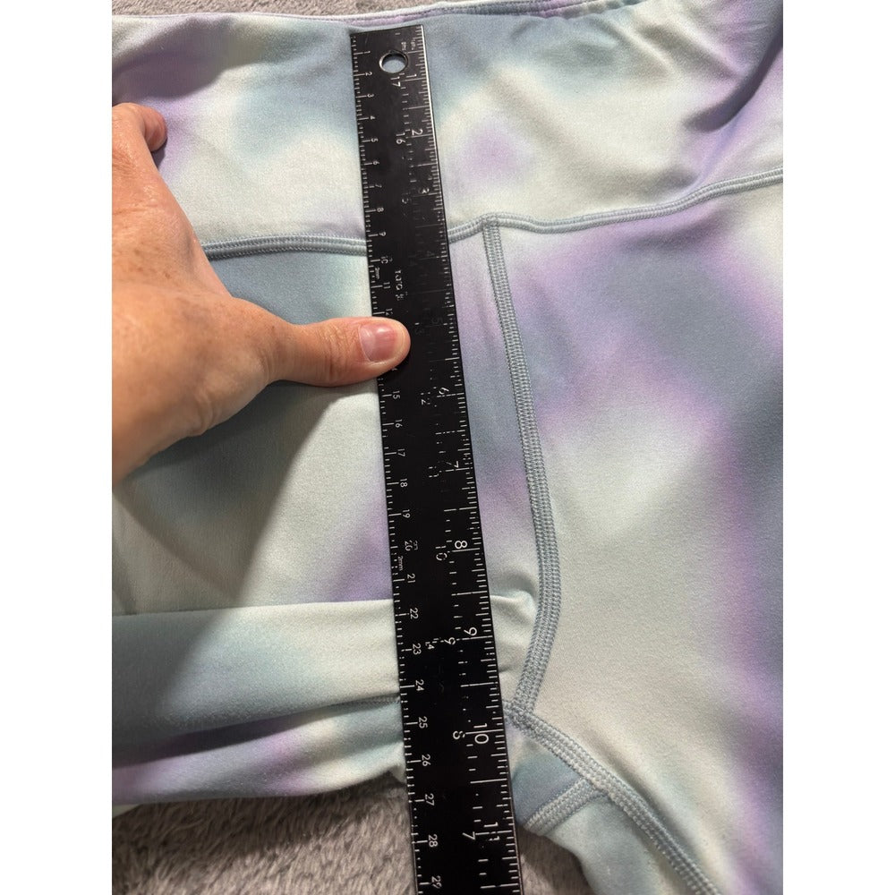 Athleta Girl XXL/16 Blue Purple Tie Dye Ultra High Rise Chit Chat 7/8 Tight