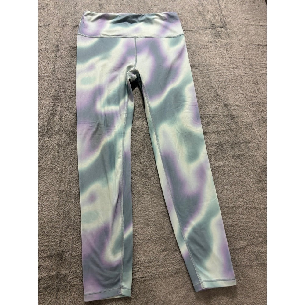 Athleta Girl XXL/16 Blue Purple Tie Dye Ultra High Rise Chit Chat 7/8 Tight