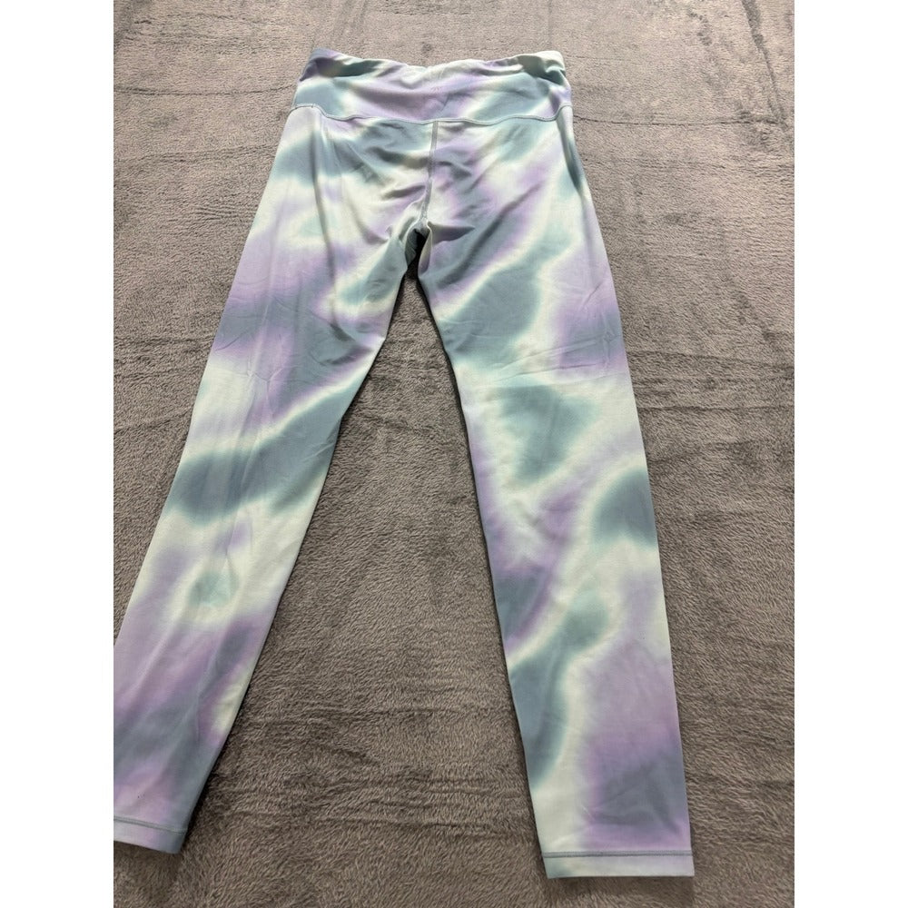Athleta Girl XXL/16 Blue Purple Tie Dye Ultra High Rise Chit Chat 7/8 Tight