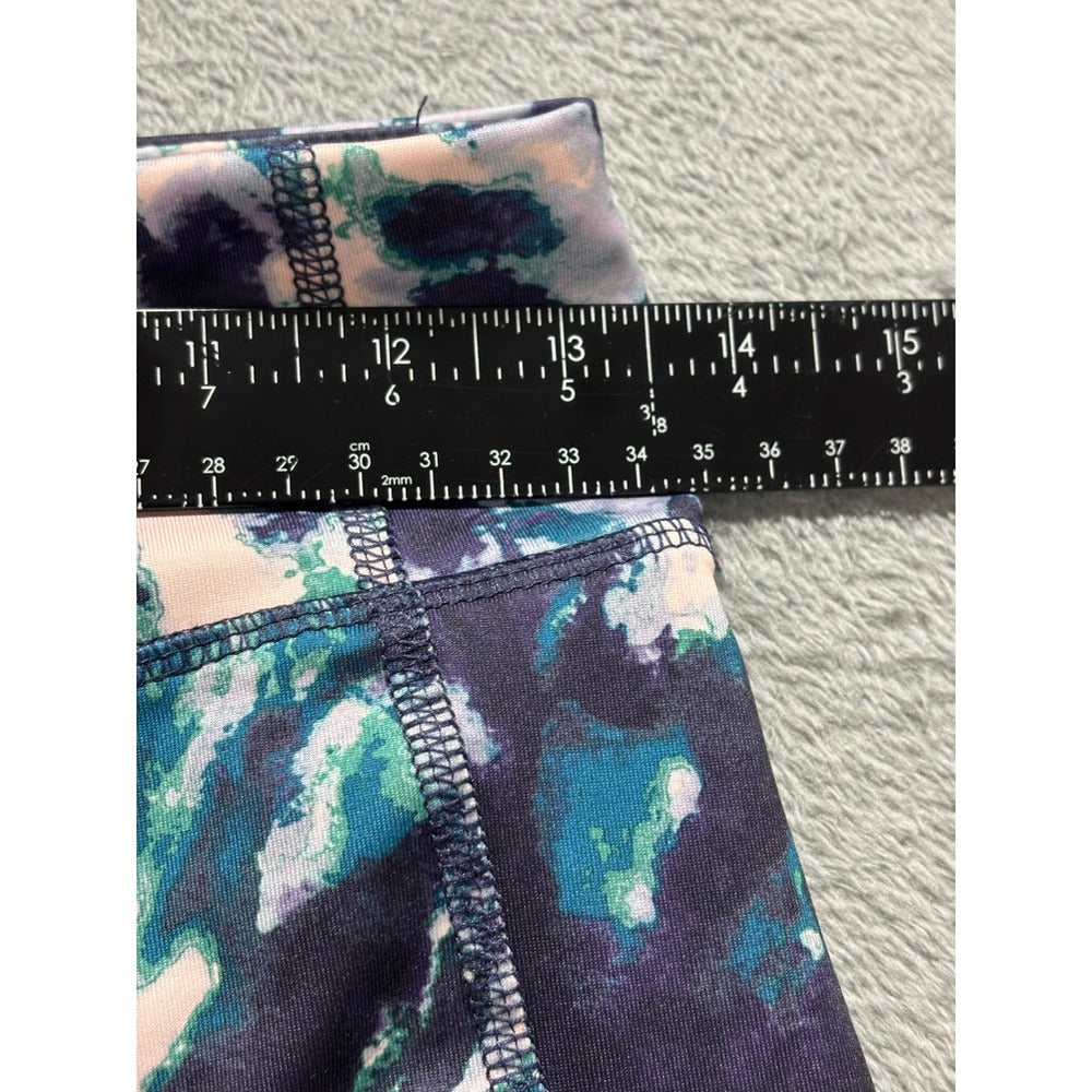 Old Navy Active Womens L Plus Blue Green Go-Dry Leggings Athleisure Casual