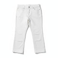 INC 14W White Straight Leg Slim Tech Crop Jeans Womens Casual Minimalist
