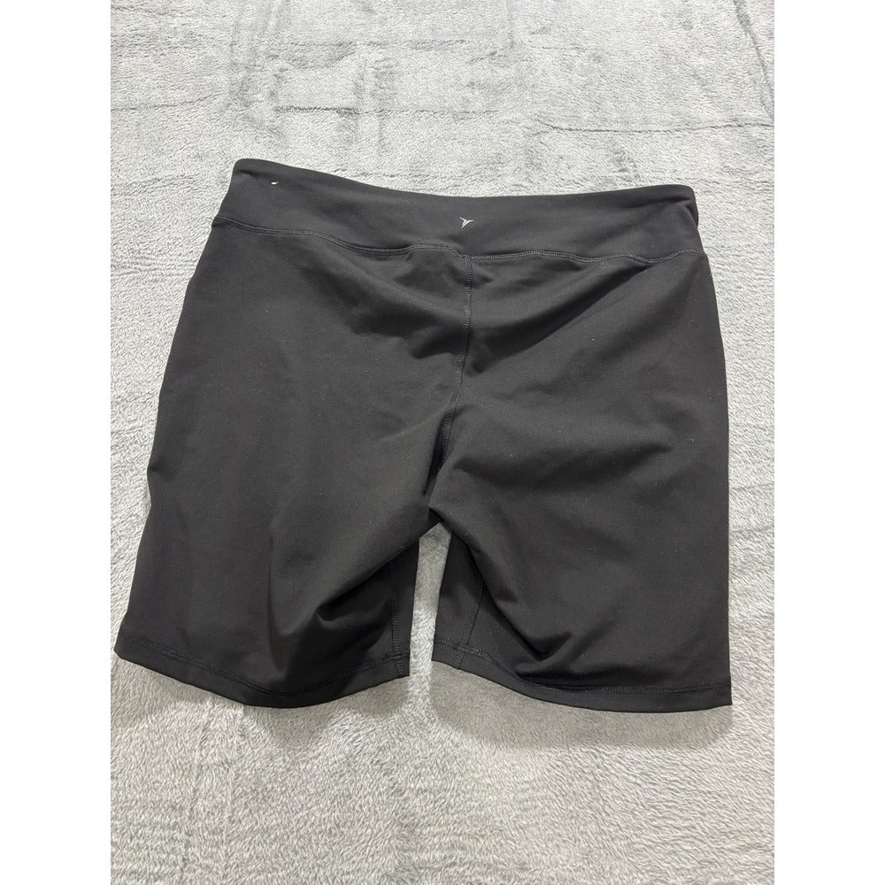 Old Navy Active XXL Black Womens Go-Dry Biker Shorts Athleisure Casual