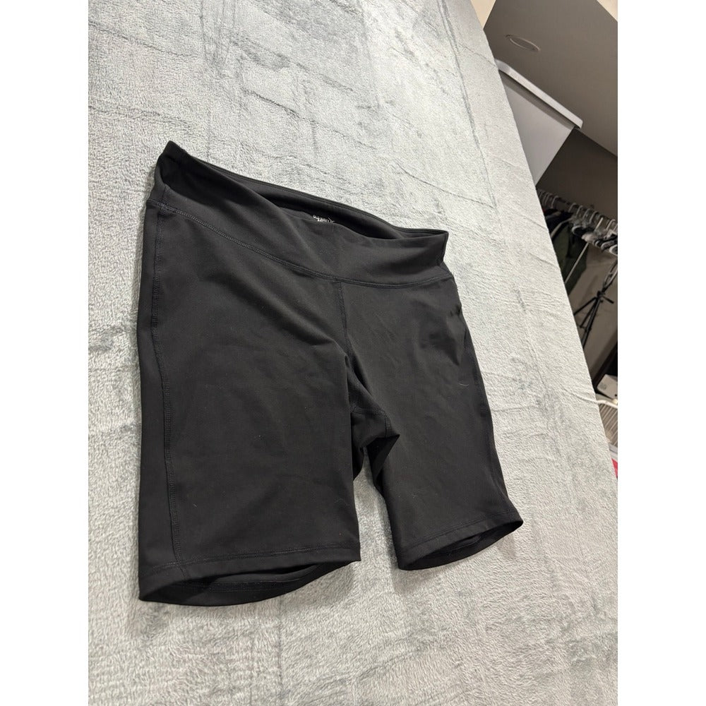 Old Navy Active XXL Black Womens Go-Dry Biker Shorts Athleisure Casual