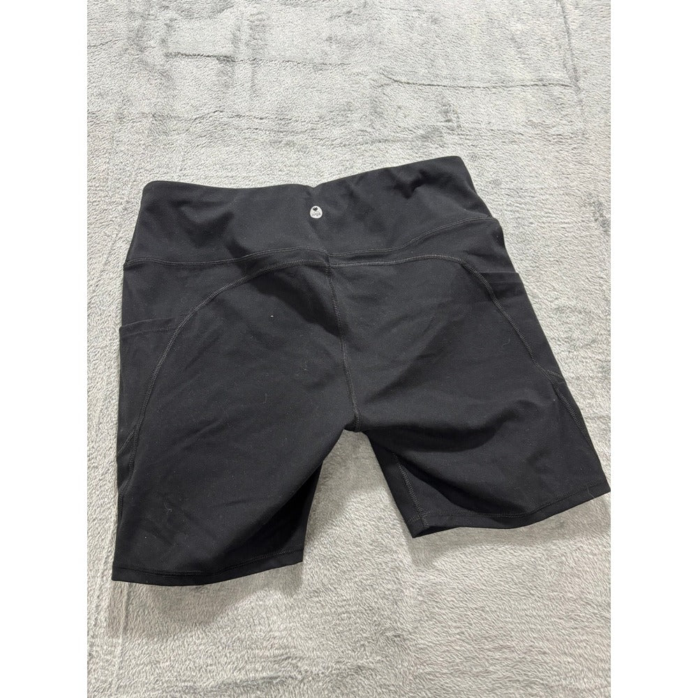 IUGA XXL Black Womens Biker Shorts High Rise Pockets Athleisure Yoga