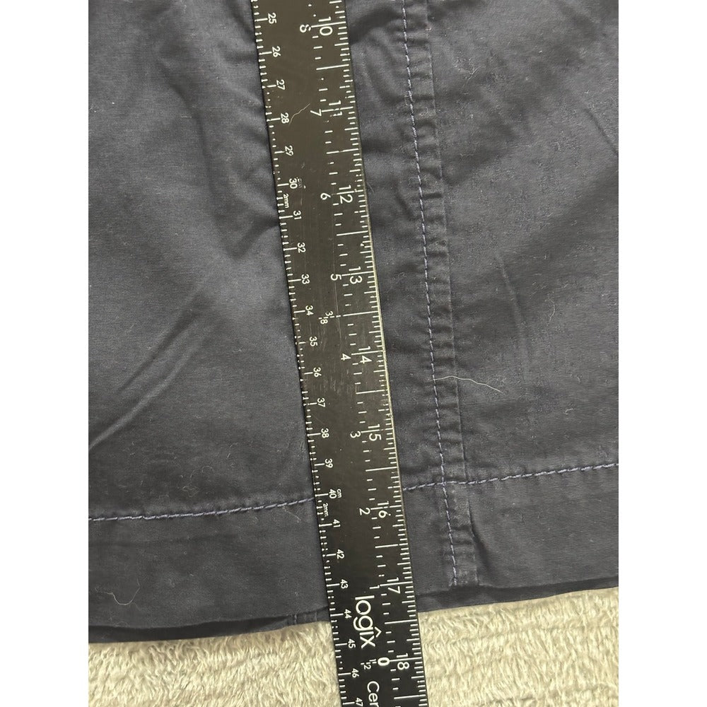 Ann Taylor LOFT 12 Navy Blue Cargo Mini Skirt Womens Casual Utility