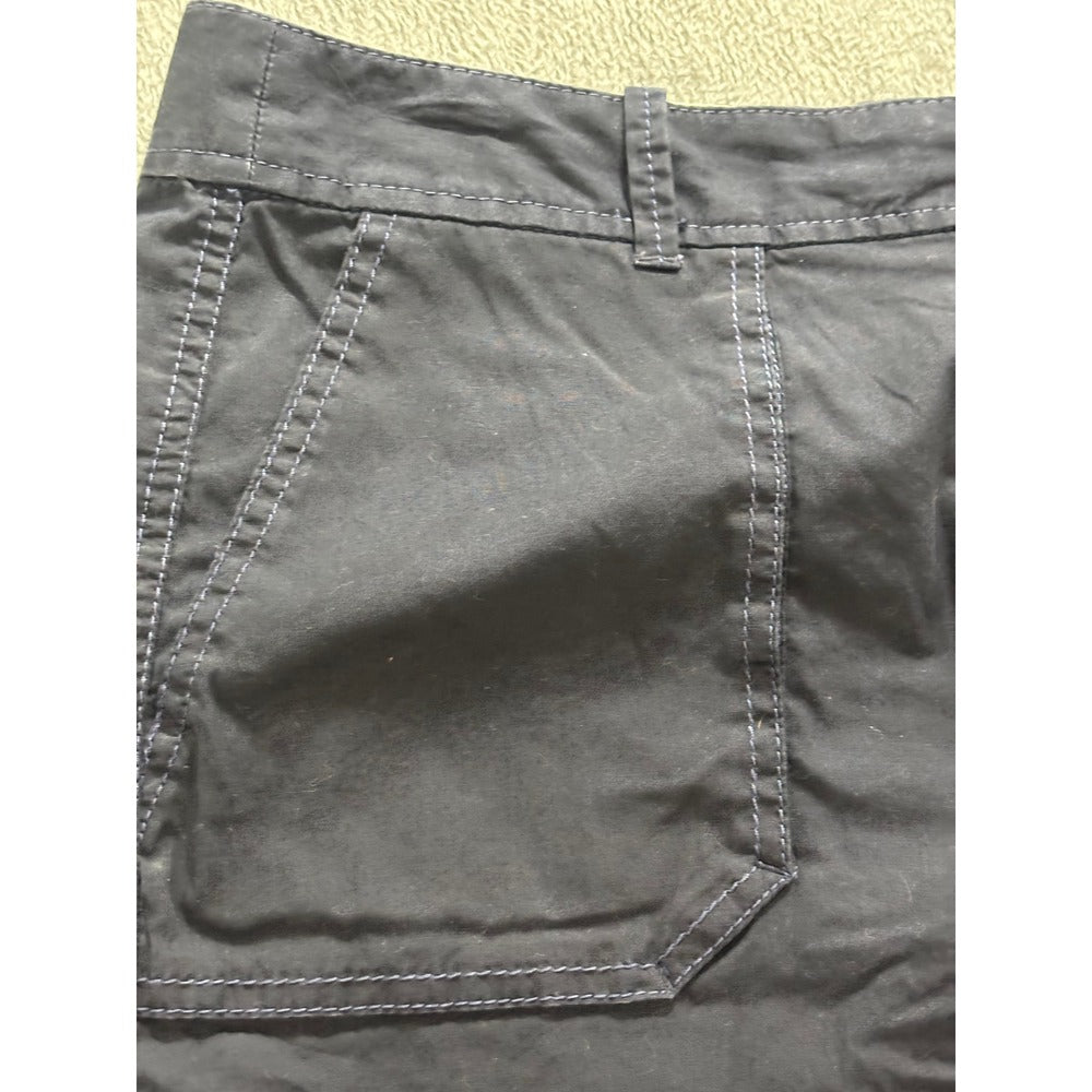 Ann Taylor LOFT 12 Navy Blue Cargo Mini Skirt Womens Casual Utility