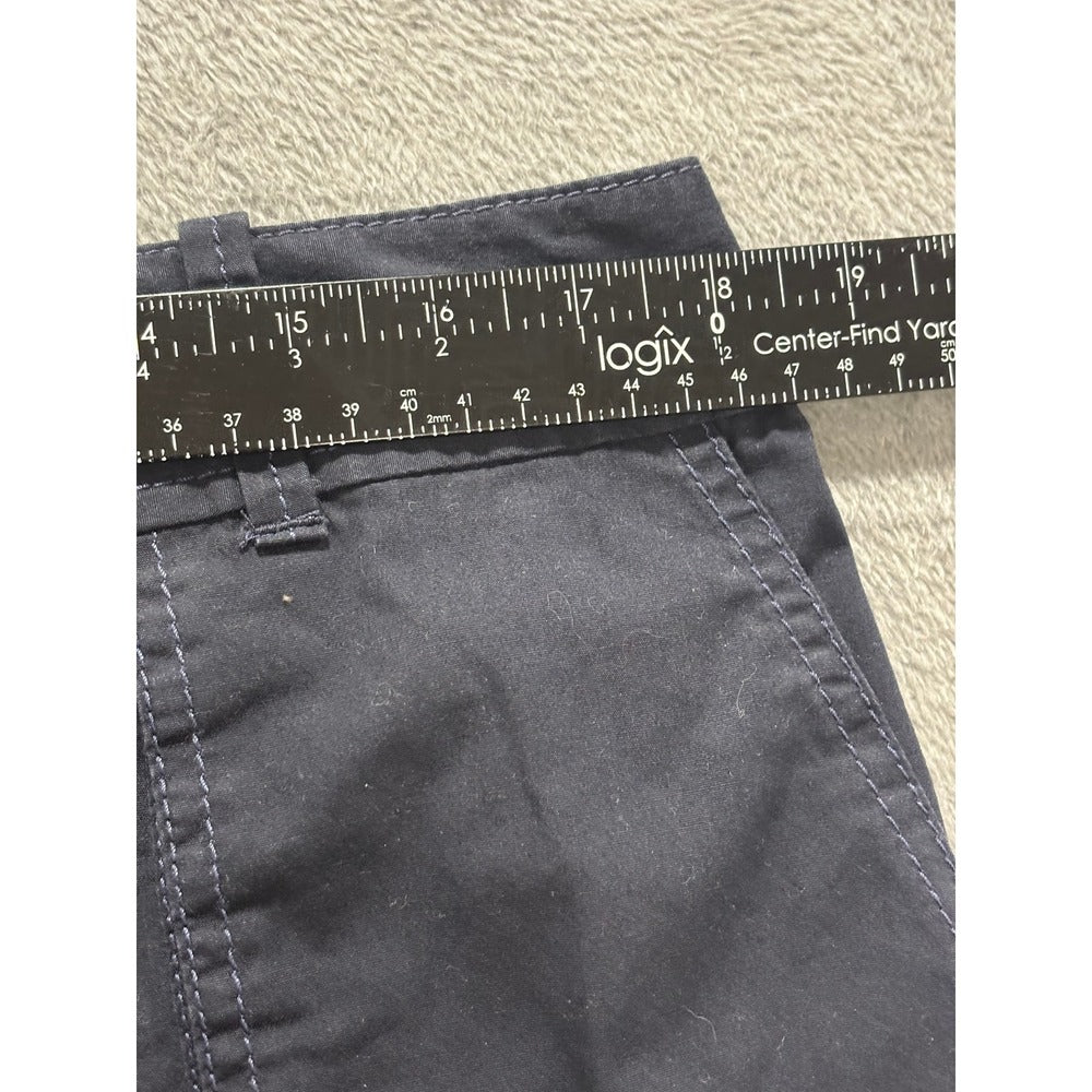 Ann Taylor LOFT 12 Navy Blue Cargo Mini Skirt Womens Casual Utility