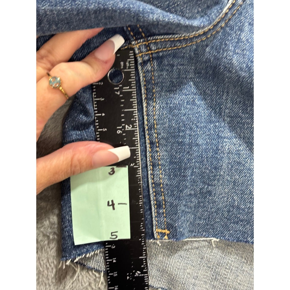 Old Navy 16 Blue OG Straight Cut-Off Denim Jean Shorts Womens Casual