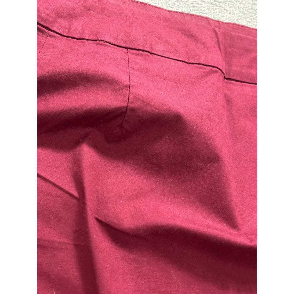 Eddie Bauer 14 Burgundy Red A-Line Mini Skirt Womens Casual Preppy