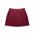 Eddie Bauer 14 Burgundy Red A-Line Mini Skirt Womens Casual Preppy