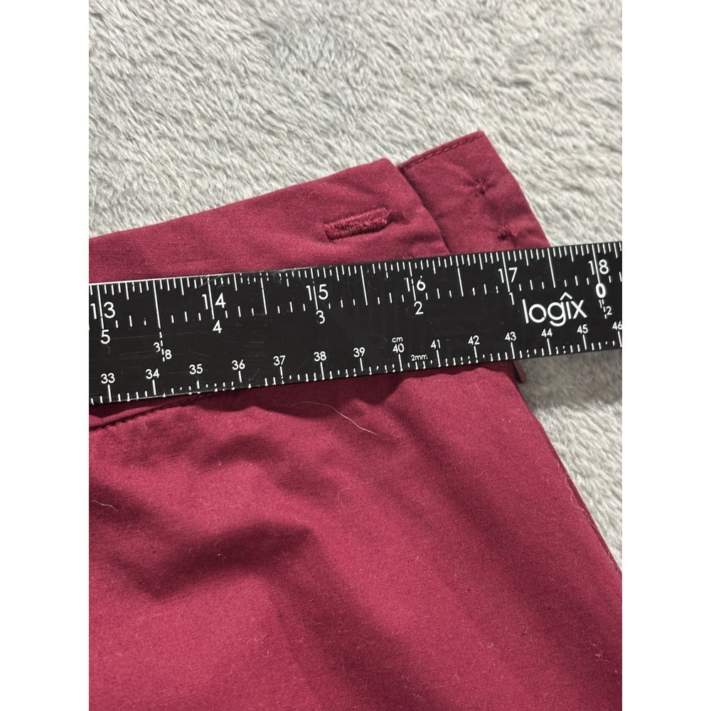 Eddie Bauer 14 Burgundy Red A-Line Mini Skirt Womens Casual Preppy