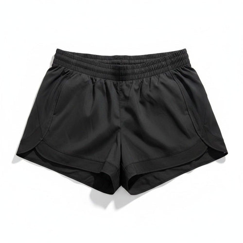 Athleta Women's Black Mesh Racer Run Shorts Plus 1X