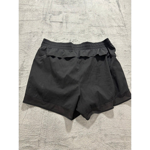 Athleta Women's Black Mesh Racer Run Shorts Plus 1X, photo 2 of 16