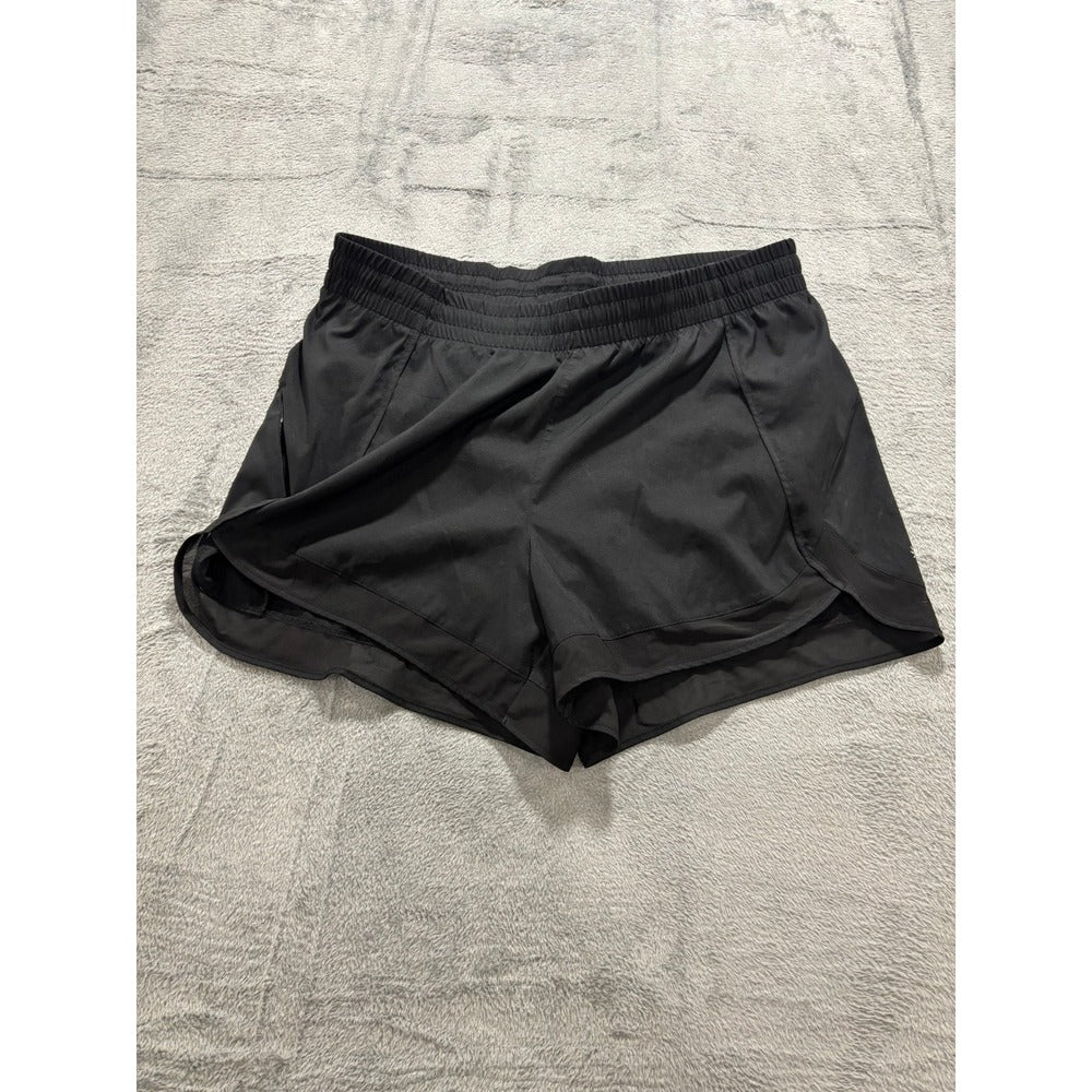 Athleta Mesh Racer Run Short 4in Womens 1X Black Running Athletic