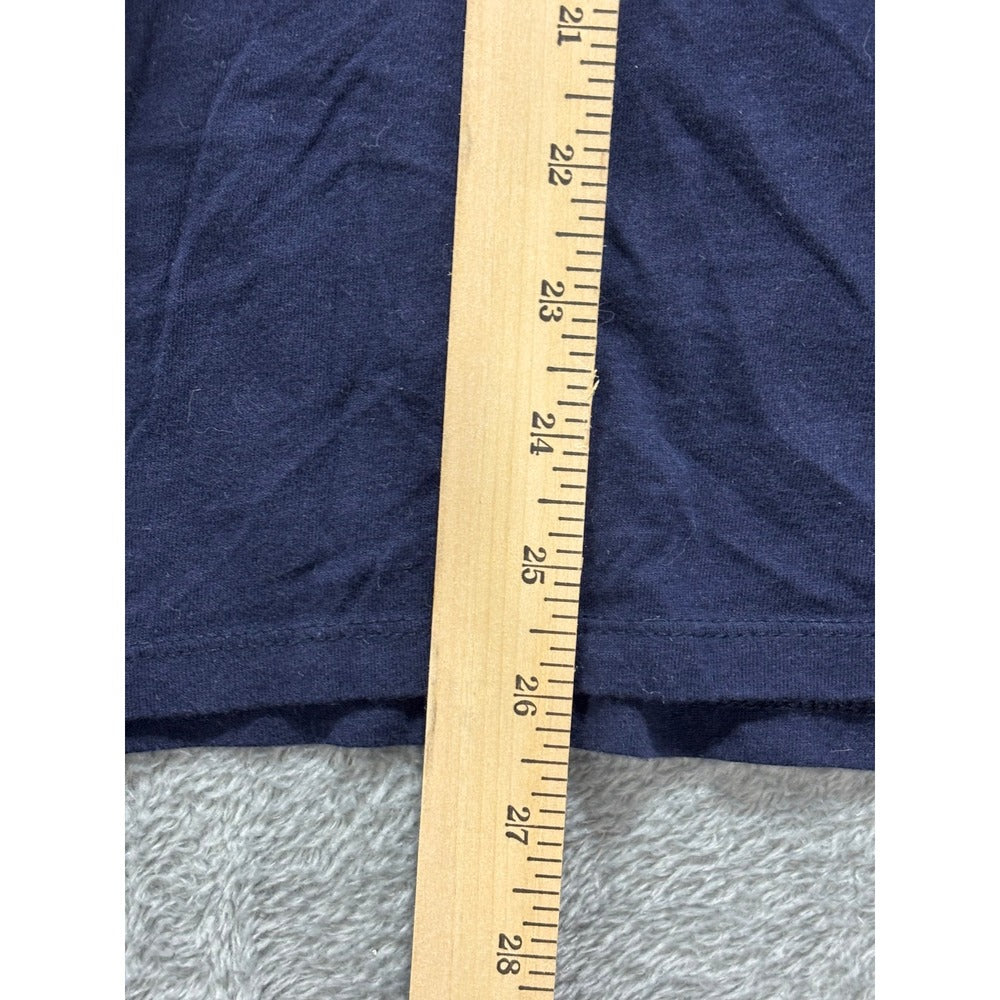 GAP XXL Navy Blue V-Neck Short Sleeve T-Shirt Womens Casual Essential Tunic